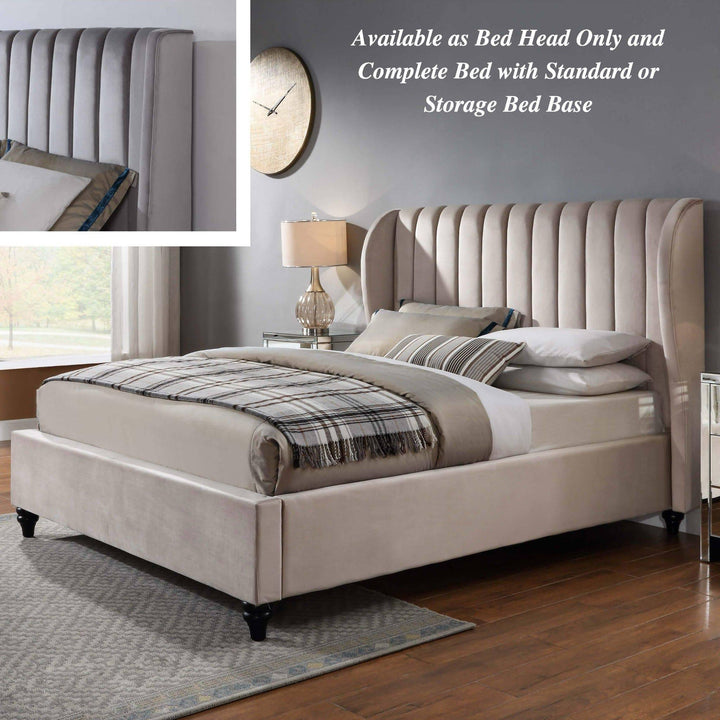 Belair Velvet King Bed Frame - DLB Furniture