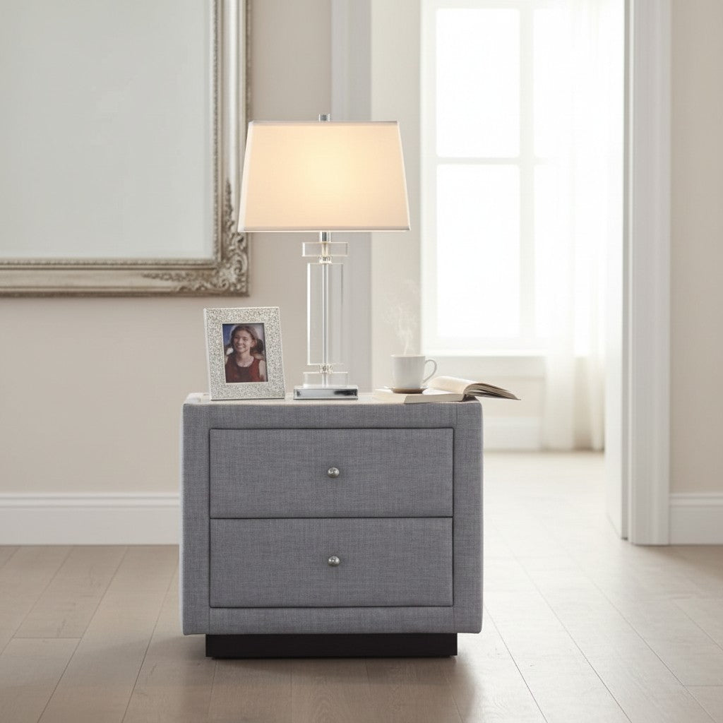 Pria Bedside – Light Grey