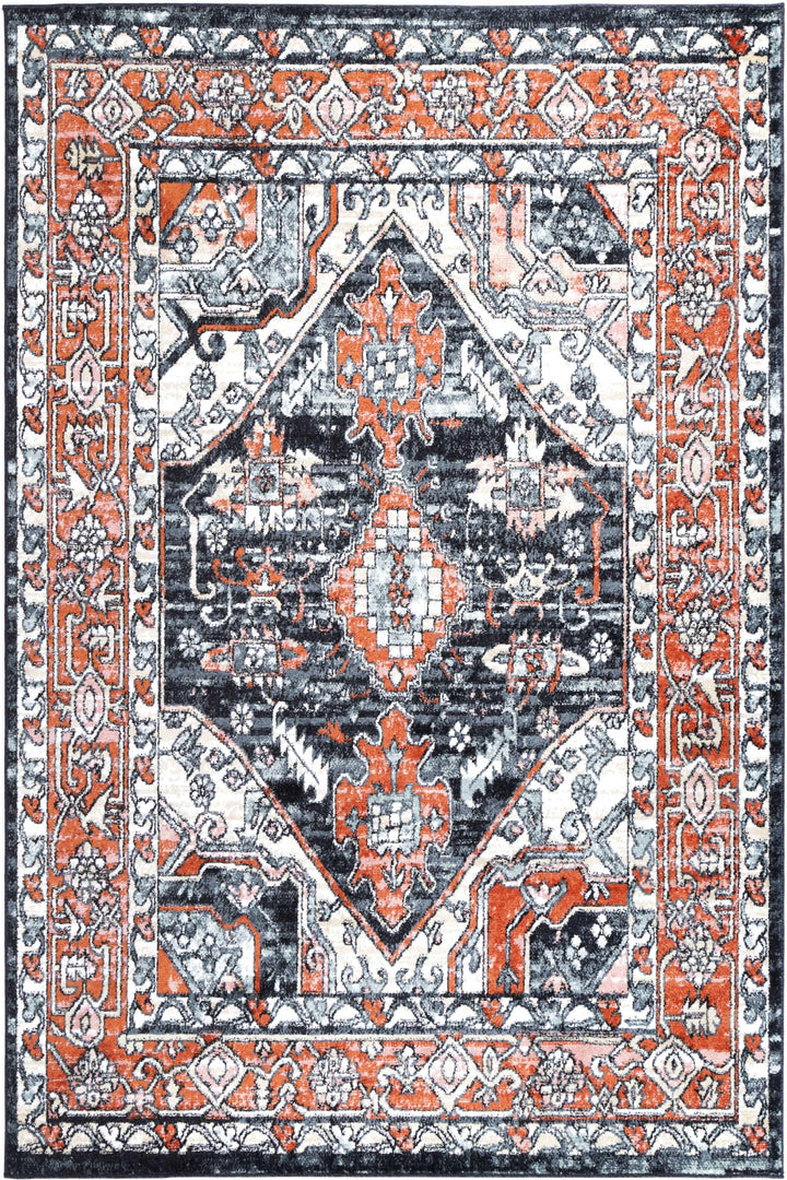 Estate Leoplda Traditional Black Rug - DLB Furniture