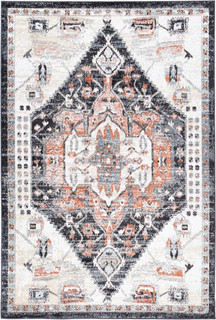 Estate Fair Field Traditional Black Rug - DLB Furniture