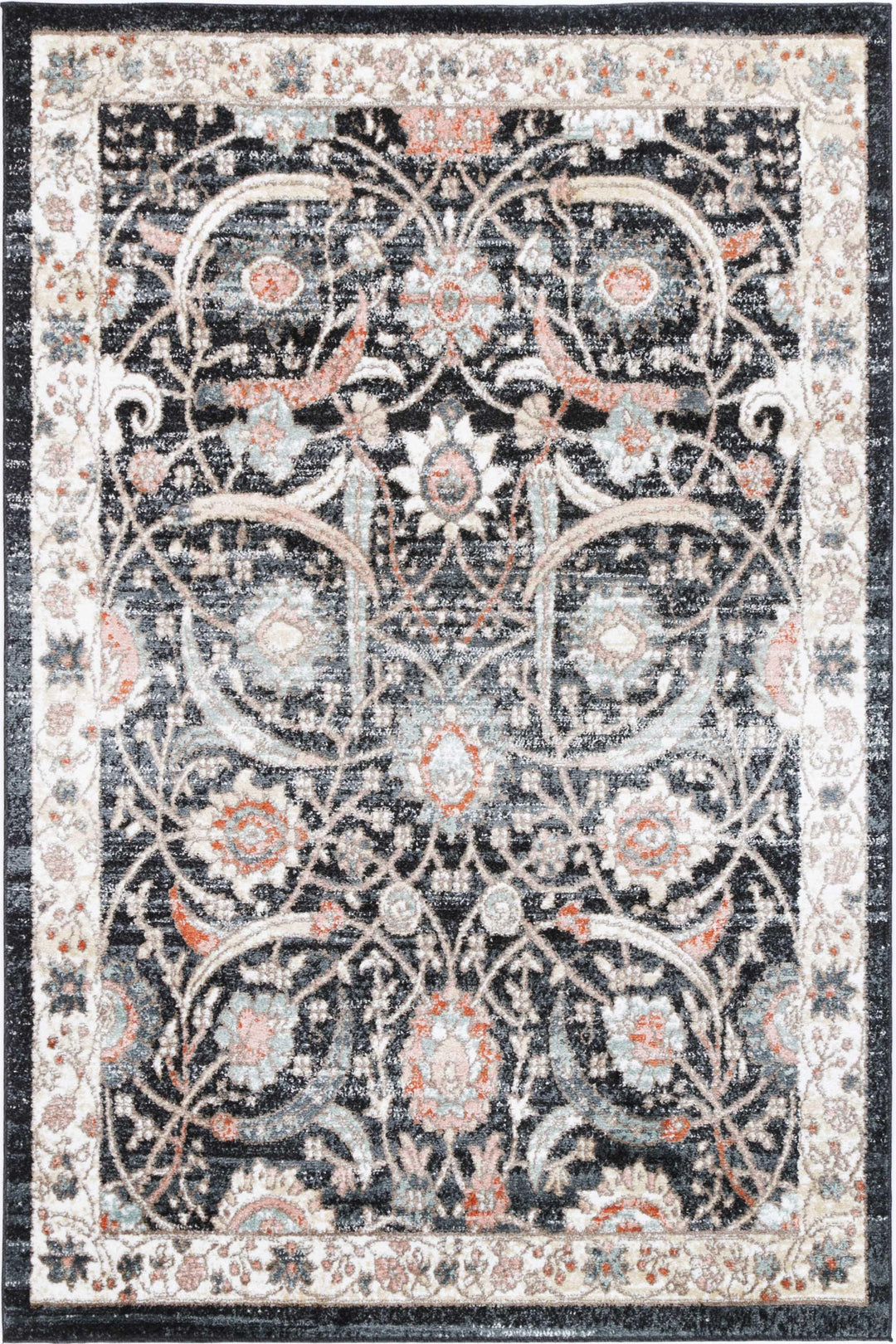 Estate Mylestone Traditional Charcoal Rug - DLB Furniture