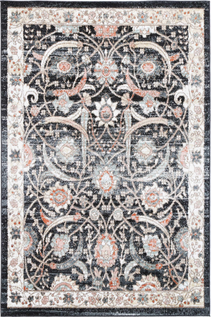 Estate Mylestone Traditional Charcoal Rug - DLB Furniture