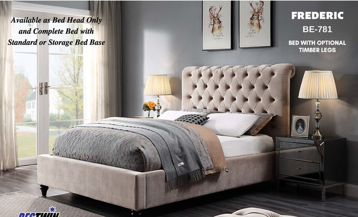 Triton Velvet 4 Piece Bedroom Suite