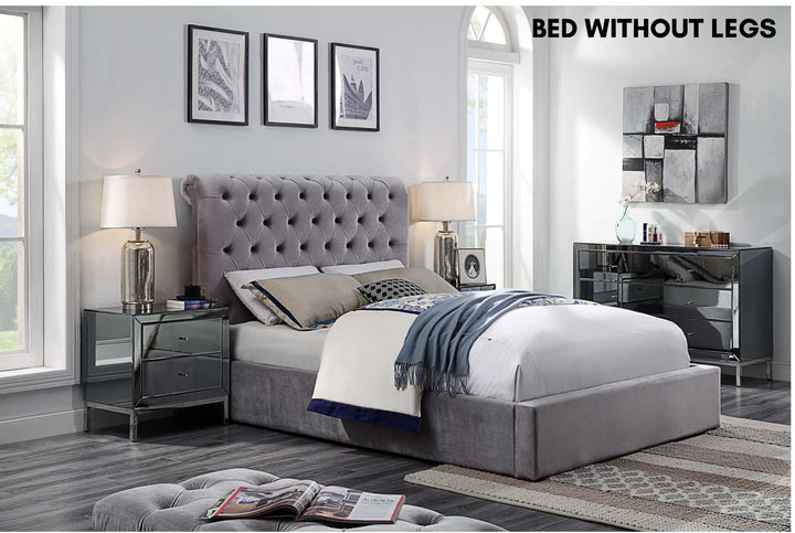 Triton Velvet 4 Piece Bedroom Suite