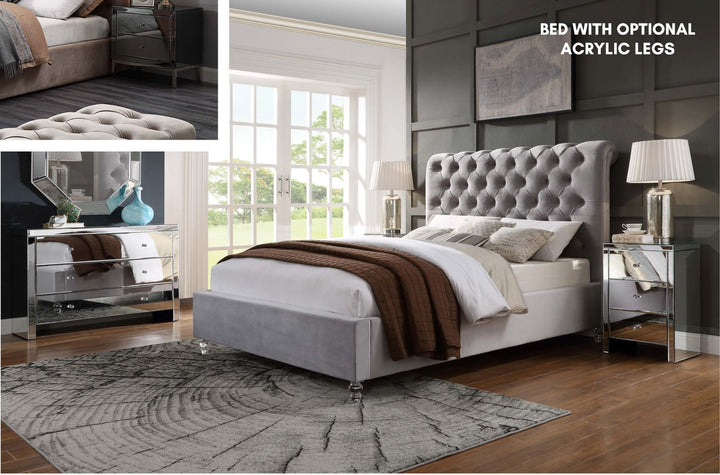 Triton Velvet 4 Piece Bedroom Suite