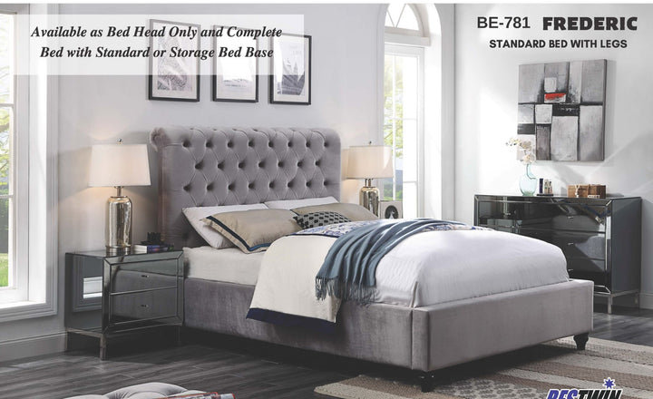Triton Velvet 4 Piece Bedroom Suite