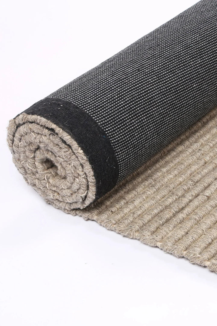 Goa Textured Wool Blend Ash Rug - DLB Furniture