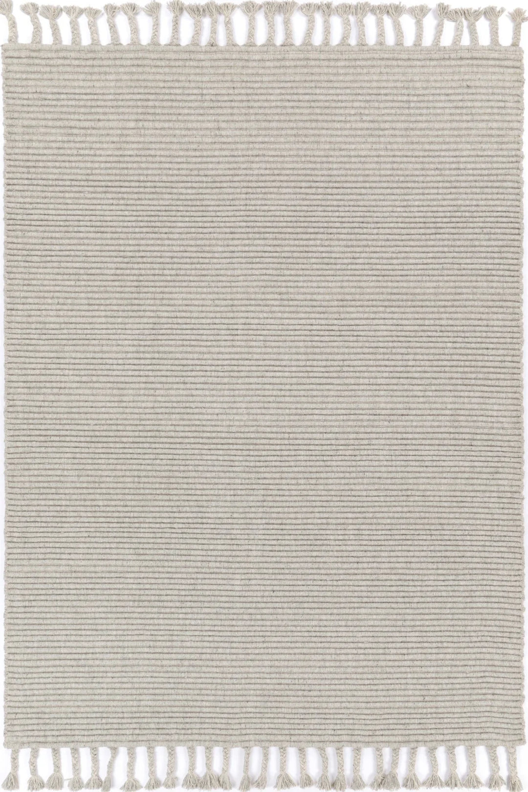 Goa Textured Wool Blend Grey Rug - DLB Furniture