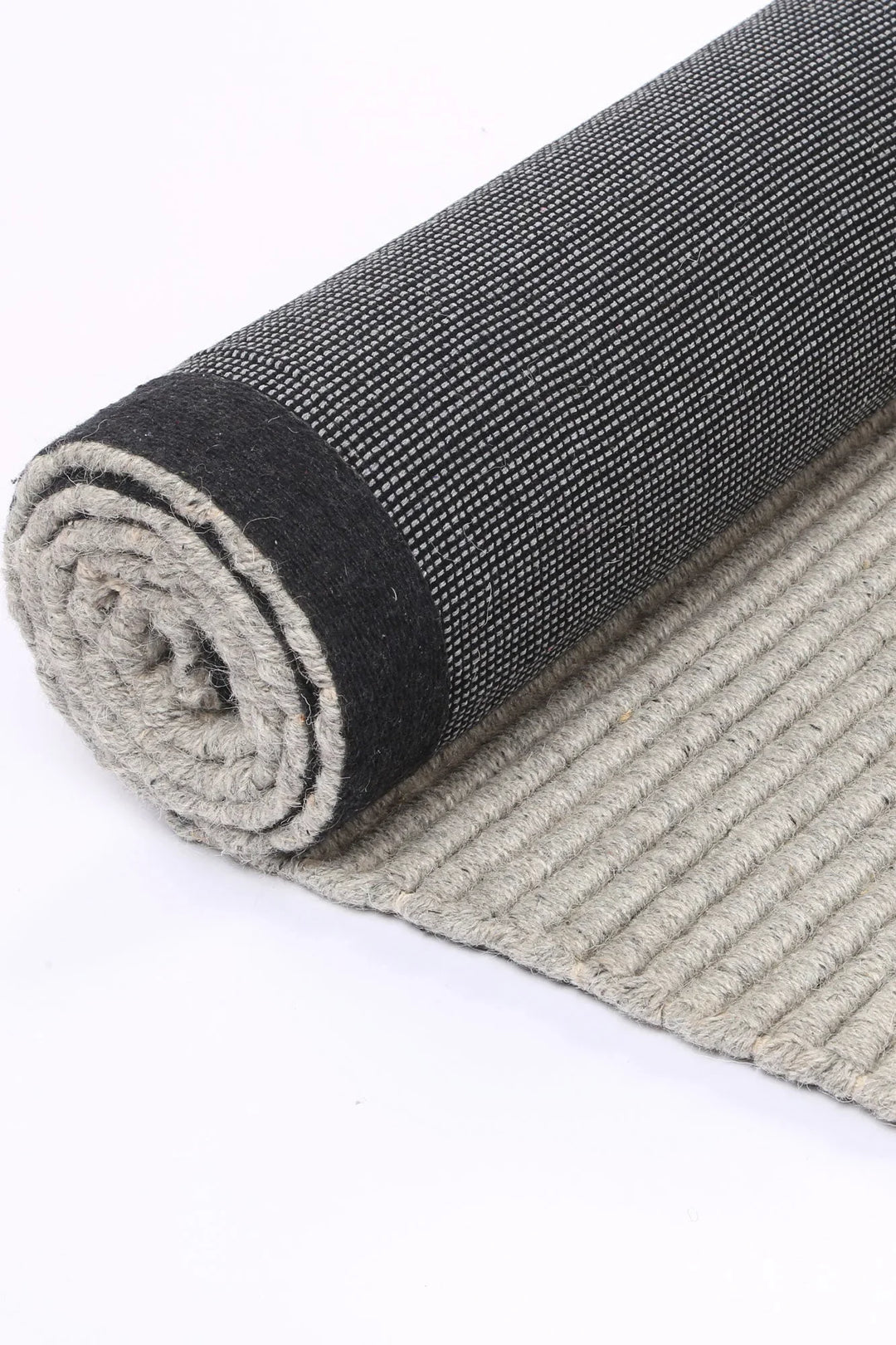 Goa Textured Wool Blend Grey Rug - DLB Furniture