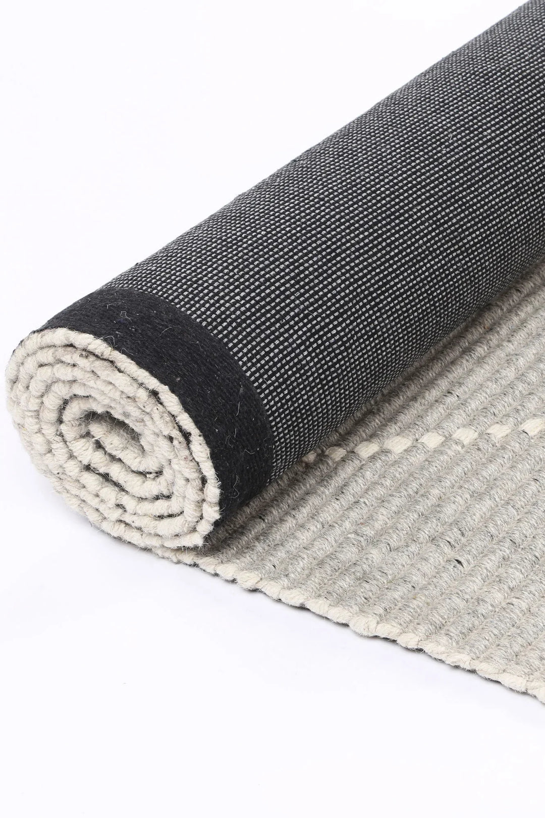 Goa Zig-Zag Wool Blend Grey Rug - DLB Furniture