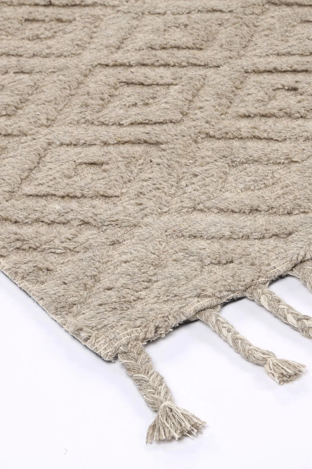 Goa Diamond Wool Blend Ash Rug - DLB Furniture