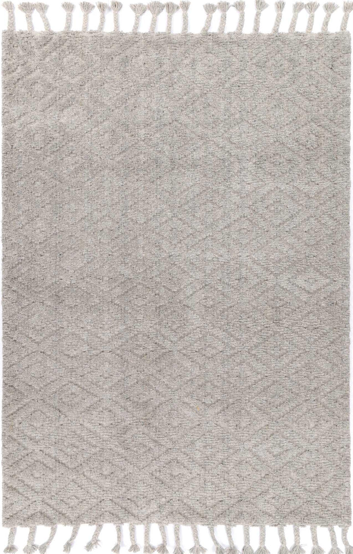 Goa Diamond Wool Blend Grey Rug - DLB Furniture
