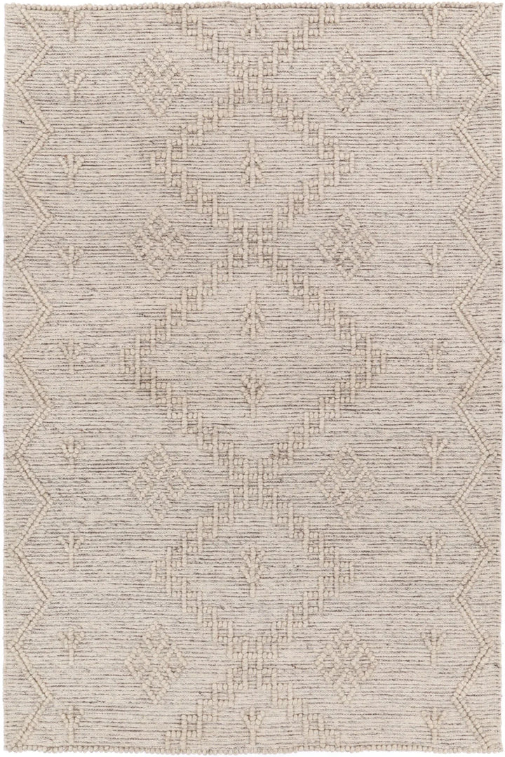 Goa Aztec Wool Blend Ash Rug (No Tassel) - DLB Furniture