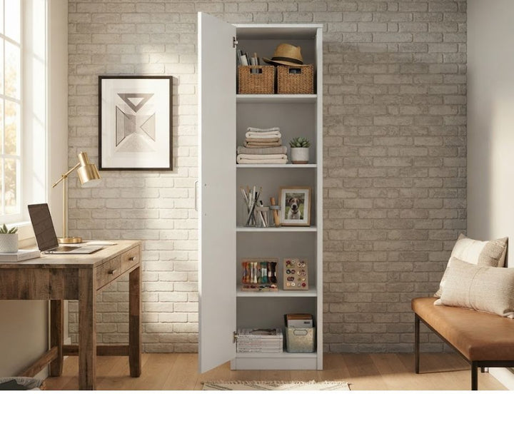 Beli Single Door Pantry - White