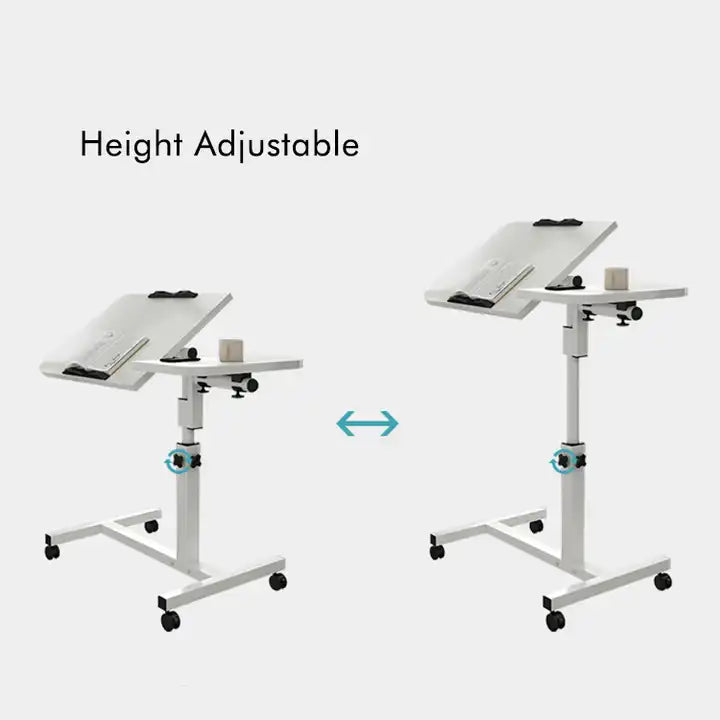 Movable Lifting Bedside Studying Working Table Black, White