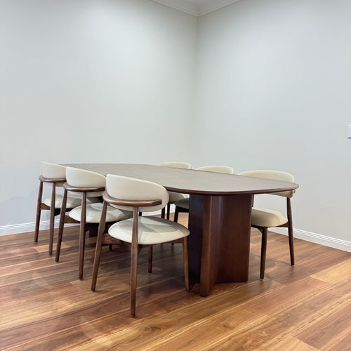 Aurelia Luxury Wooden Dining Table – Walnut Colour