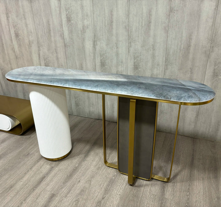 Nepal Console Table Super Crystalline Stone Top