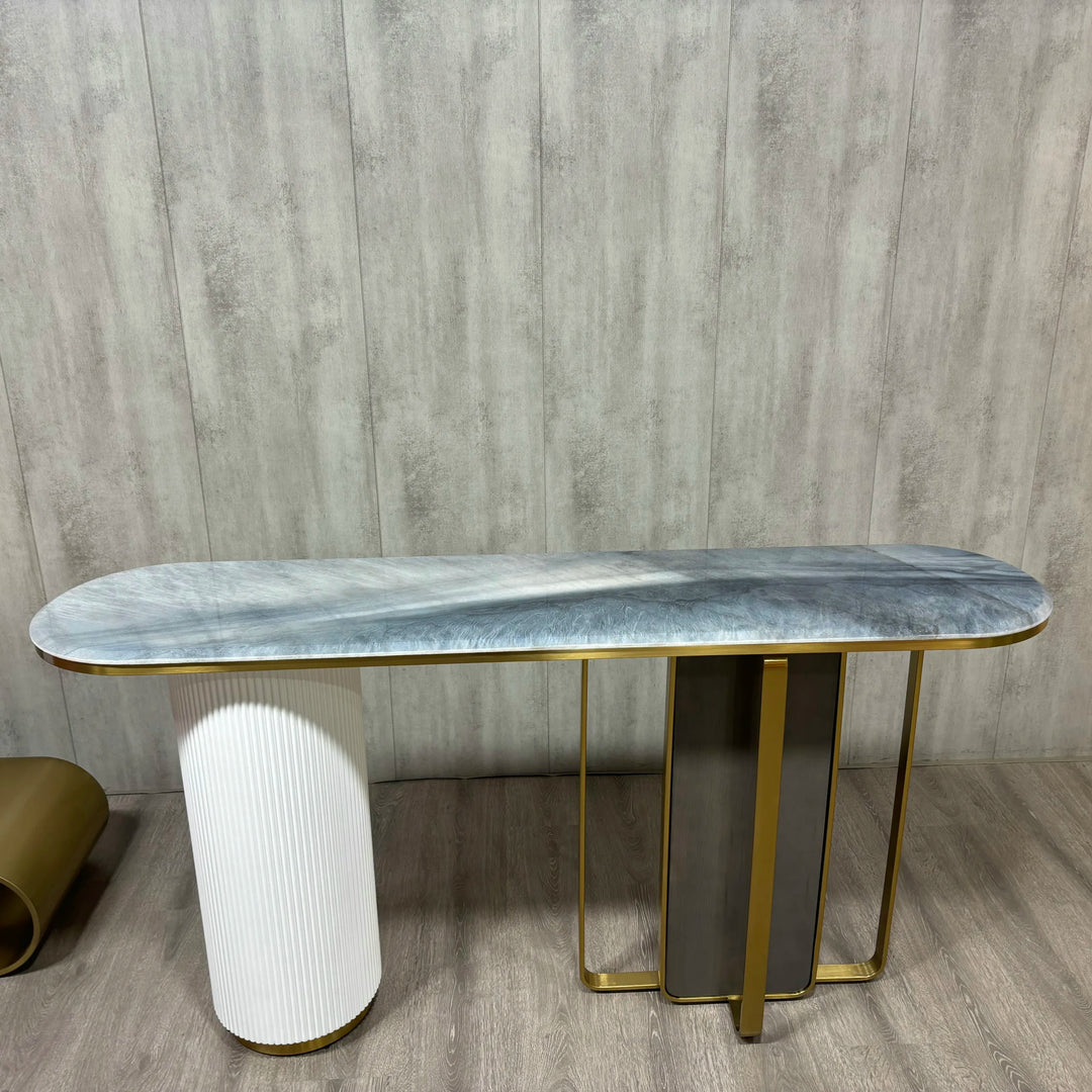 Nepal Console Table Super Crystalline Stone Top