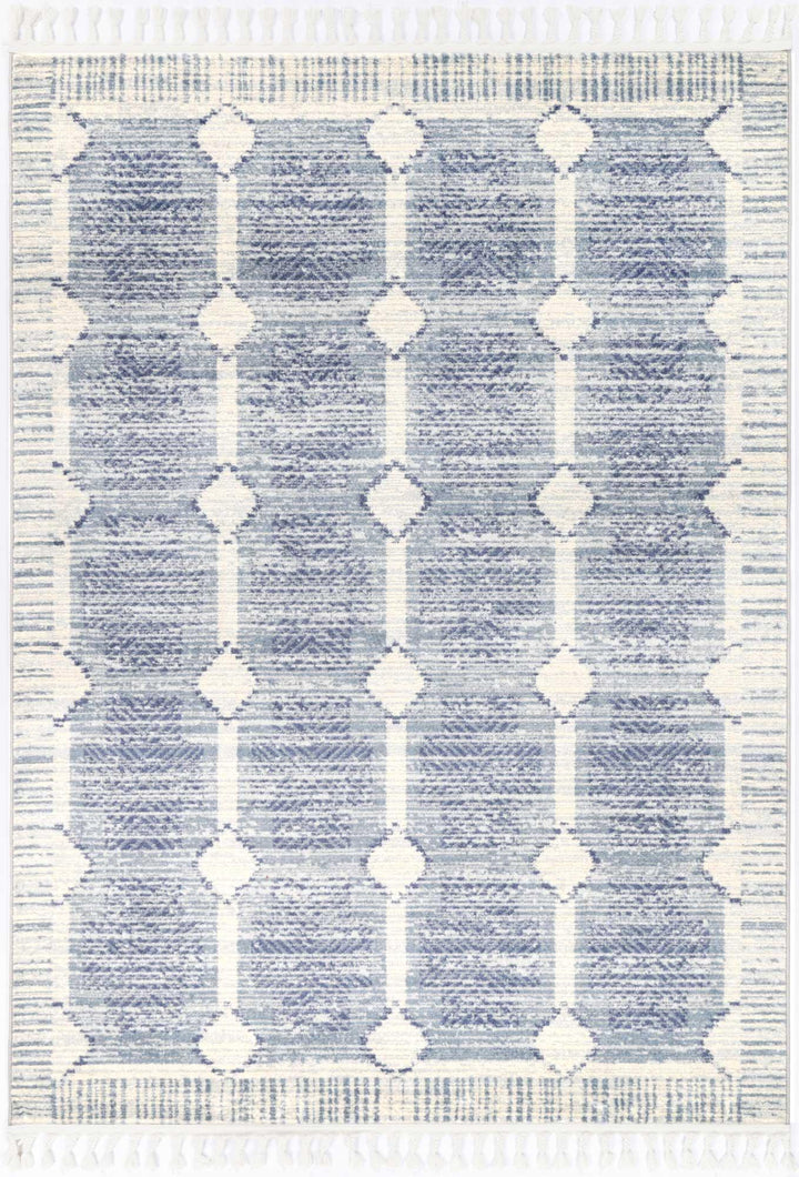 Inca Paria Blue Contemporary Rug - DLB Furniture