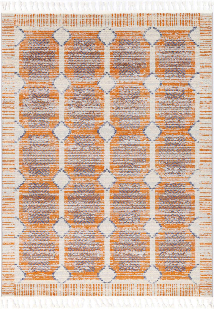 Inca Nasca Rust Contemporary Rug - DLB Furniture