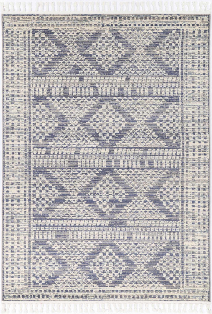 Inca Jauja Blue Contemporary Rug - DLB Furniture