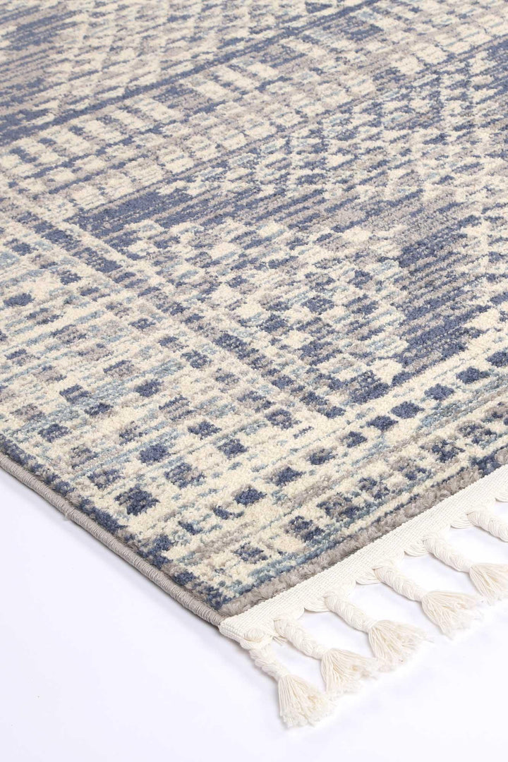 Inca Jauja Blue Contemporary Rug - DLB Furniture