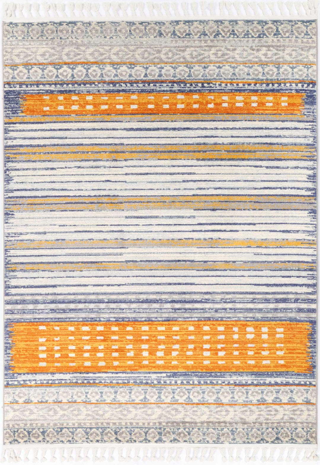 Inca Chuqito Orange Contemporary Rug - DLB Furniture
