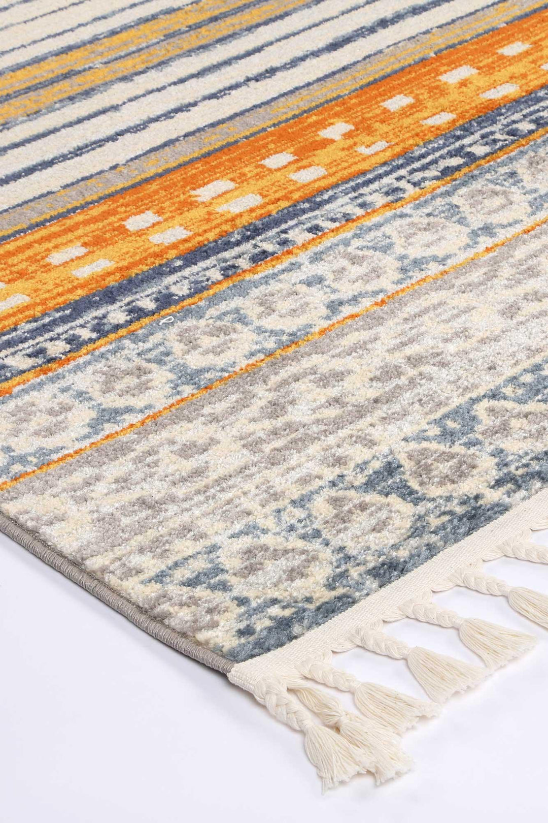 Inca Chuqito Orange Contemporary Rug - DLB Furniture