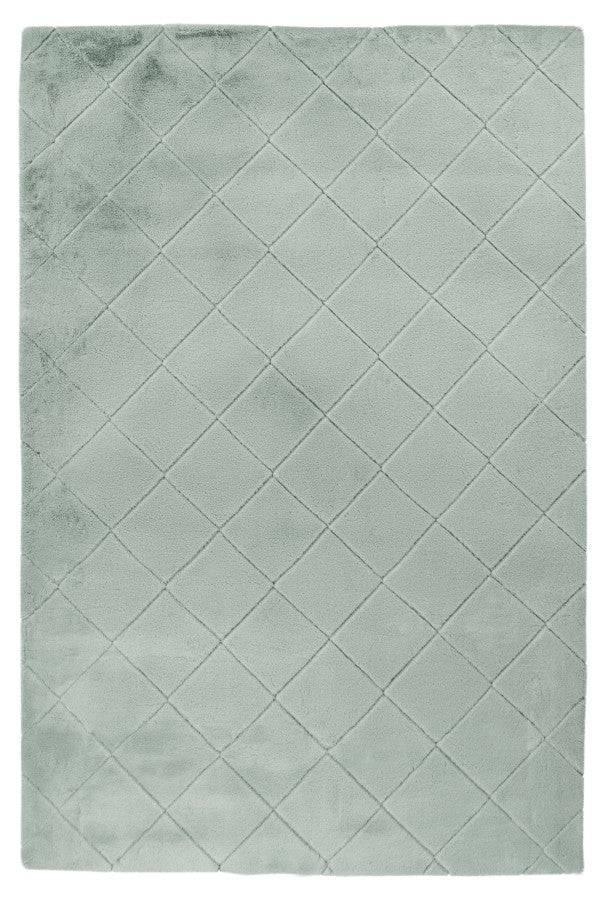 Impulse 600 Jade Very Soft Fluffy Diamond Rug - DLB Furniture