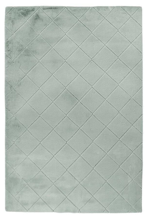 Impulse 600 Jade Very Soft Fluffy Diamond Rug - DLB Furniture