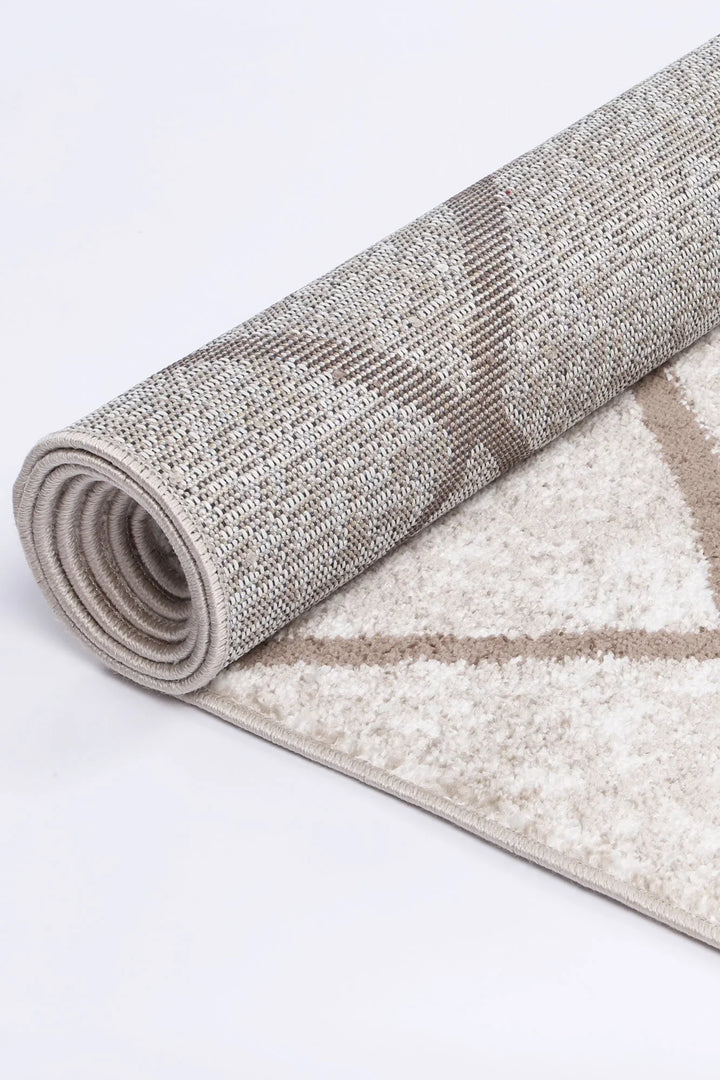 Kimberley Trellis Latte Contemporary Rug - DLB Furniture