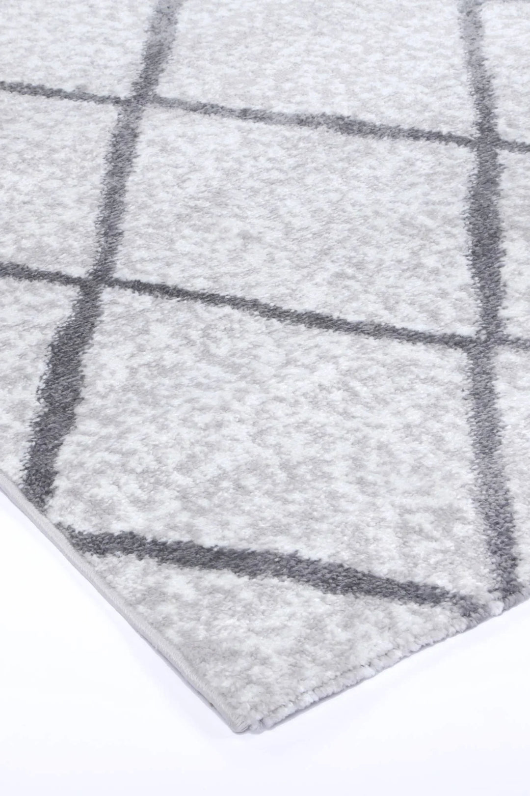 Kimberley Trellis Silver Contemporary Rug - DLB Furniture