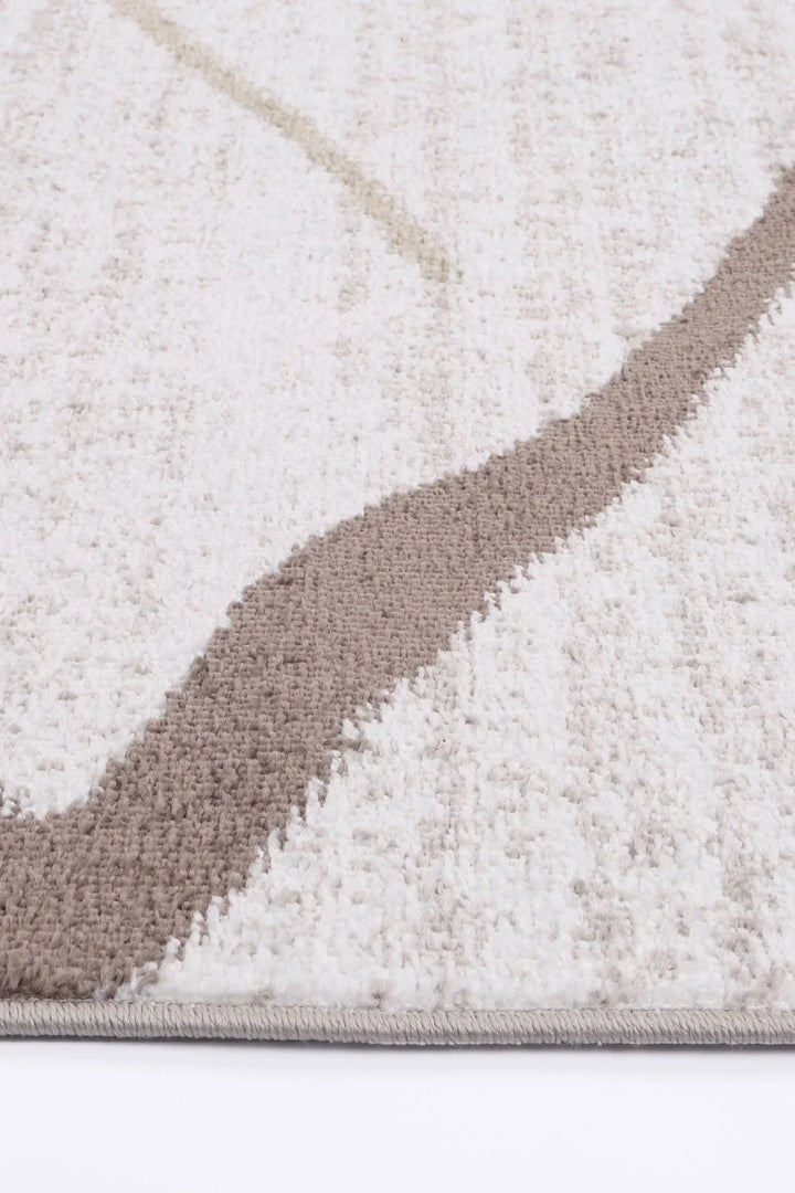 Kimberley Lattice Latte Contemporary Rug - DLB Furniture
