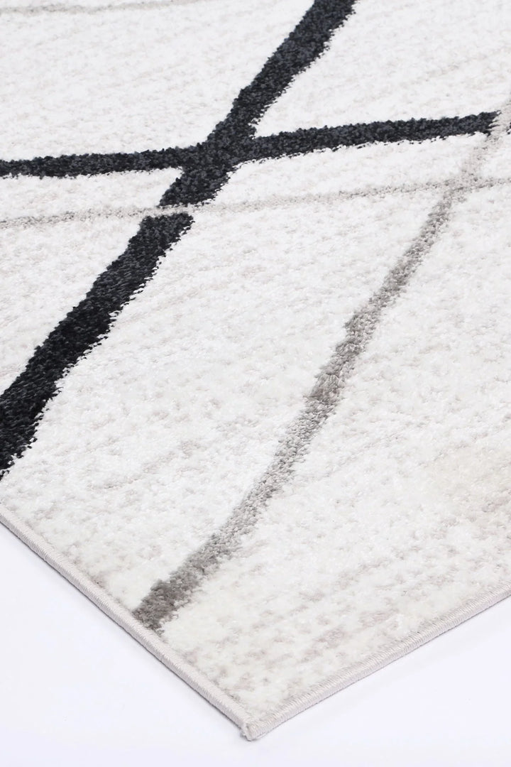 Kimberley Lattice Salt & Pepper Contemporary Rug - DLB Furniture