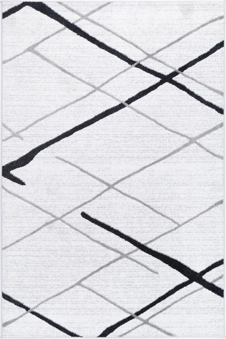 Kimberley Lattice Salt & Pepper Contemporary Rug - DLB Furniture