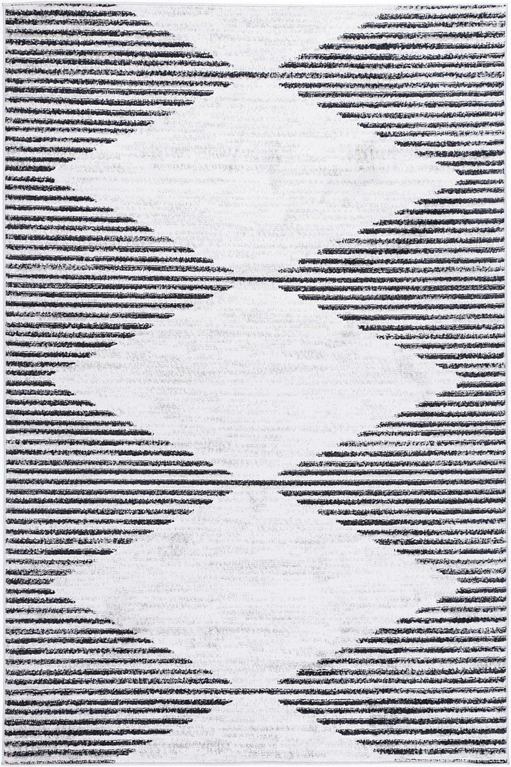 Kimberley Diamond Charcoal Contemporary Rug - DLB Furniture