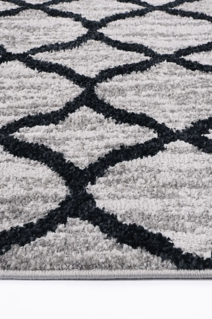 Kimberley Repeat Charcoal Contemporary Rug - DLB Furniture