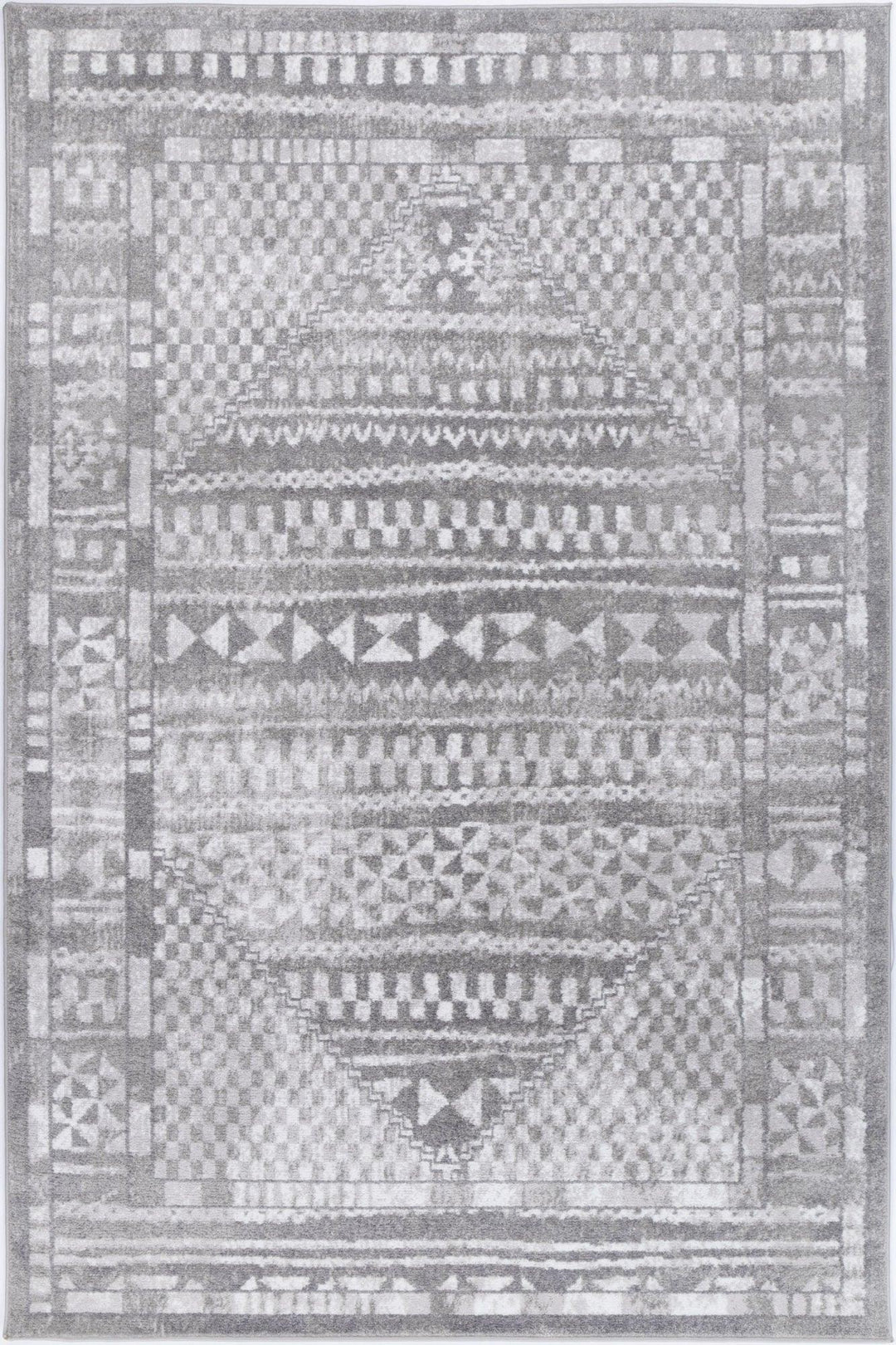 Kimberley Aztec Grey Contemporary Rug - DLB Furniture