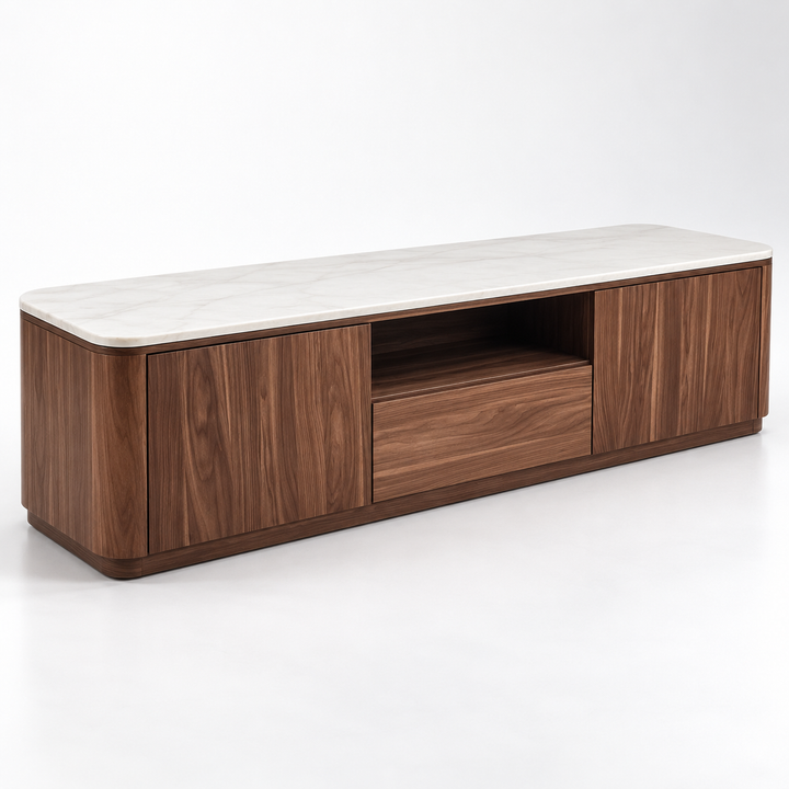Como Walnut TV Unit & Coffee Table Set