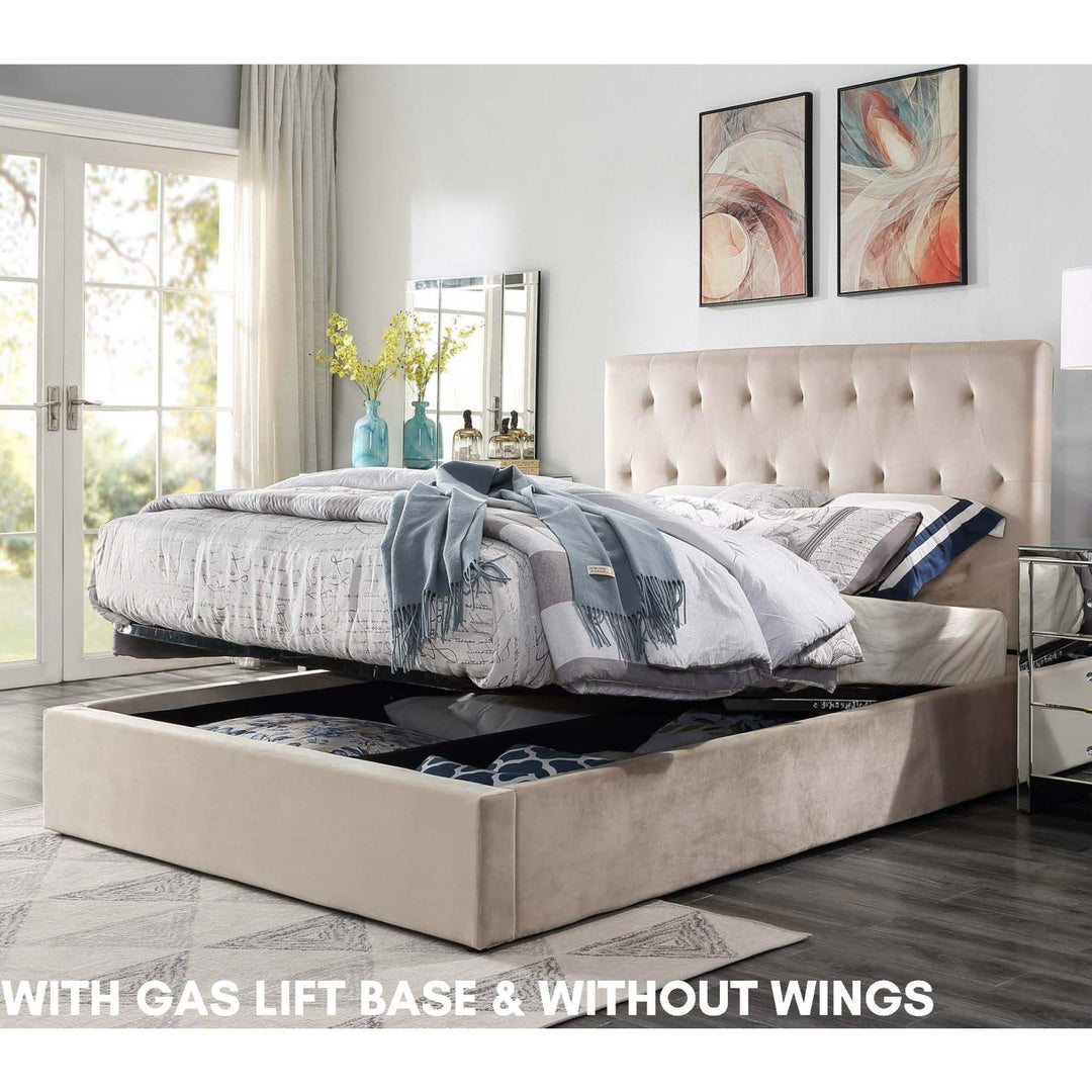 Merida Velvet King Bed - DLB Furniture