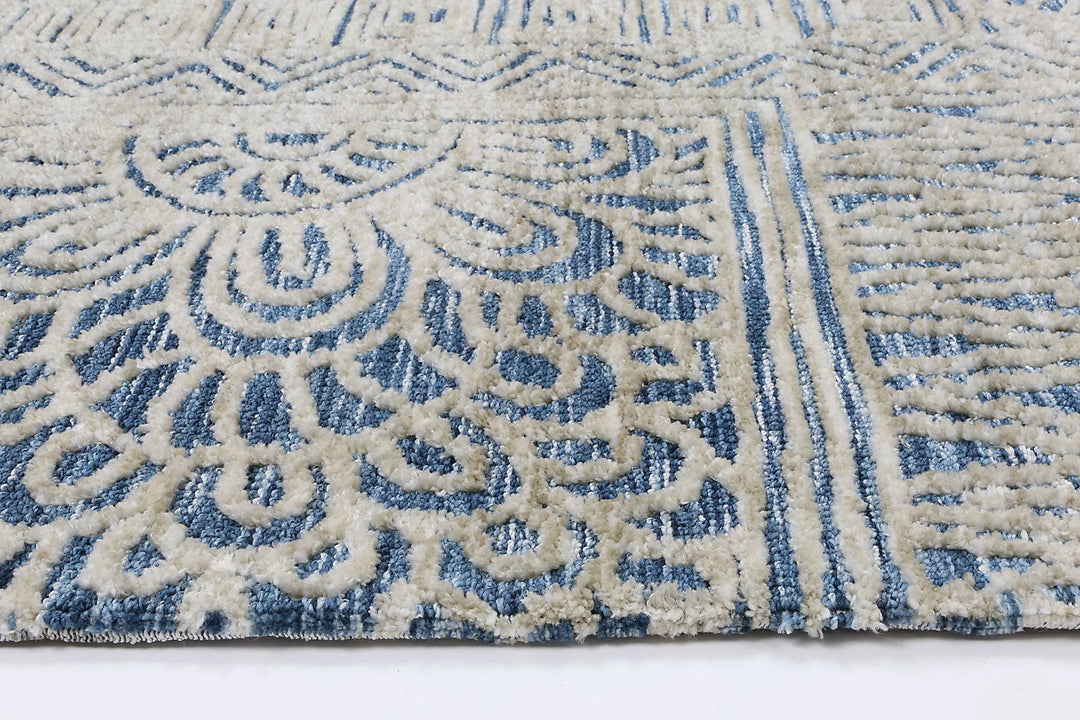 Amritsar Newburg Navy Tribal Rug - DLB Furniture