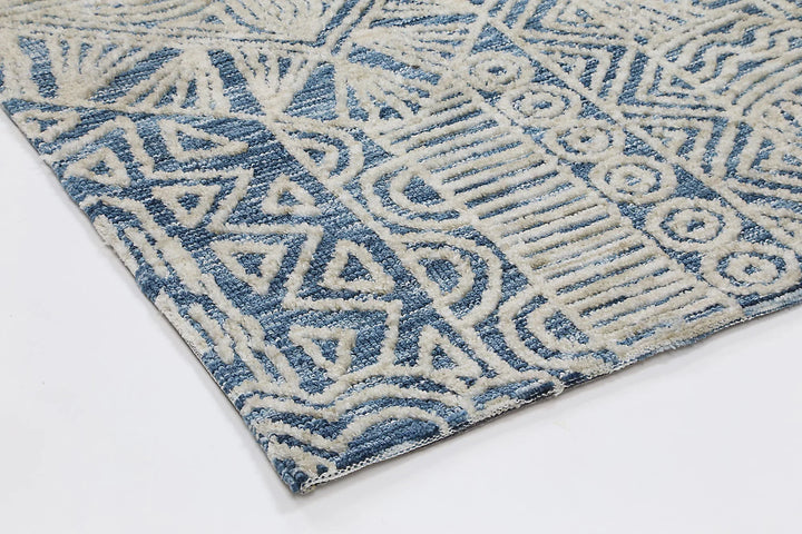 Amritsar Newburg Navy Tribal Rug - DLB Furniture