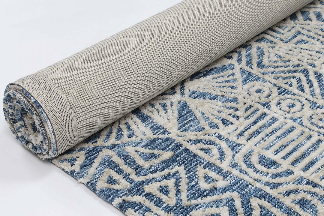 Amritsar Newburg Navy Tribal Rug - DLB Furniture