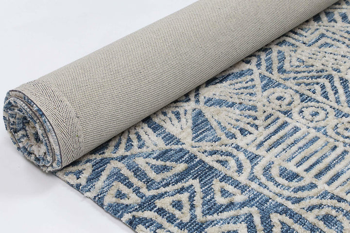 Amritsar Newburg Navy Tribal Rug - DLB Furniture