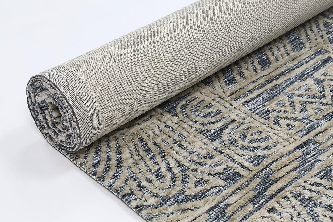 Amritsar Newburg Anthracite Tribal Rug - DLB Furniture