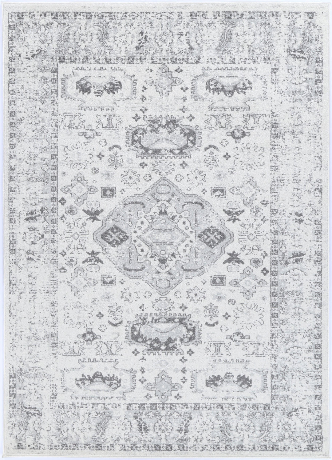 Provence Trellis Cream & Light Grey Rug - DLB Furniture