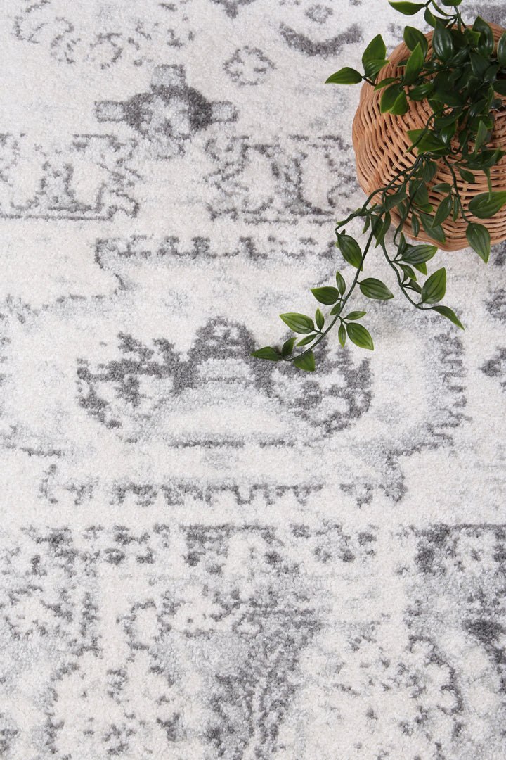 Provence Trellis Cream & Light Grey Rug - DLB Furniture