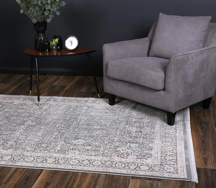 Rapsody Liszt Grey Transitional Rug - DLB Furniture