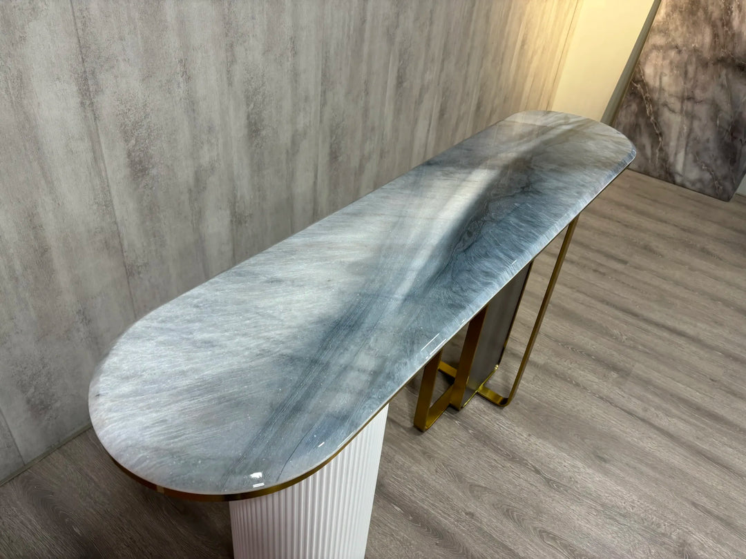 Nepal Console Table Super Crystalline Stone Top