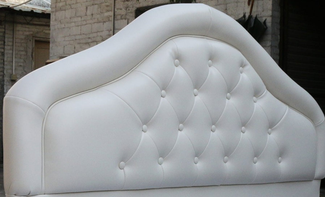 Simple Design PU leather Bed Head-White